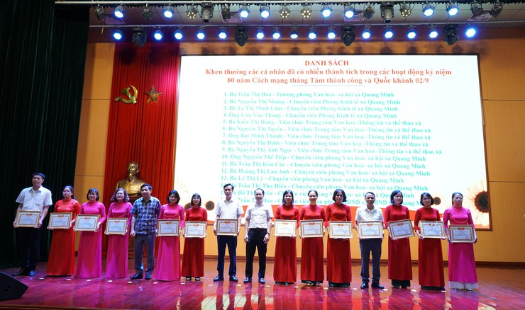 Xã Quang Minh sơ kết 01 năm triển khai lực lượng bảo vệ an ninh, trật tự ở cơ sở- Ảnh 2.