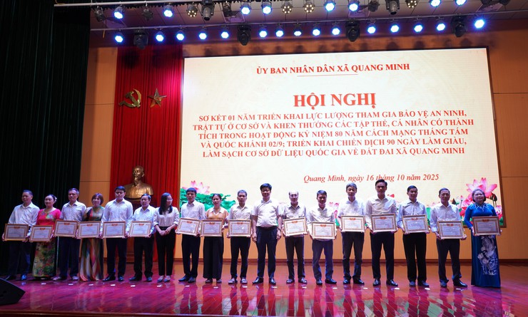 Xã Quang Minh sơ kết 01 năm triển khai lực lượng bảo vệ an ninh, trật tự ở cơ sở- Ảnh 3.