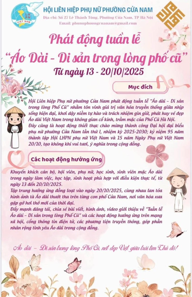 PHÁT ĐỘNG TUẦN LỄ “ÁO DÀI – DI SẢN TRONG LÒNG PHỐ CŨ”- Ảnh 1.