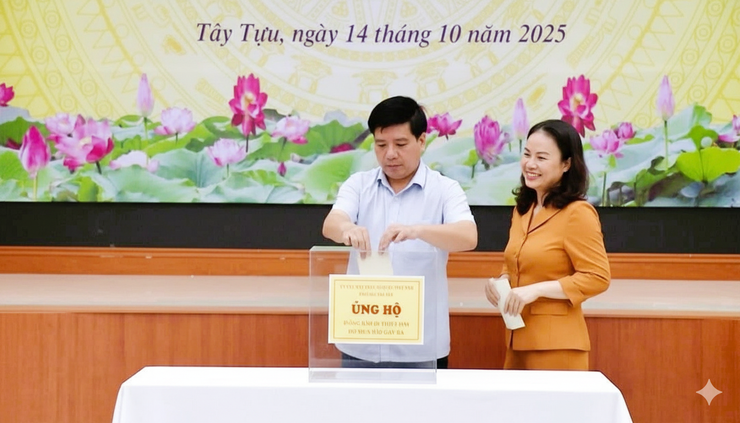 Phường Tây Tựu hưởng ứng Tháng cao điểm “Vì người nghèo” năm 2025- Ảnh 1.