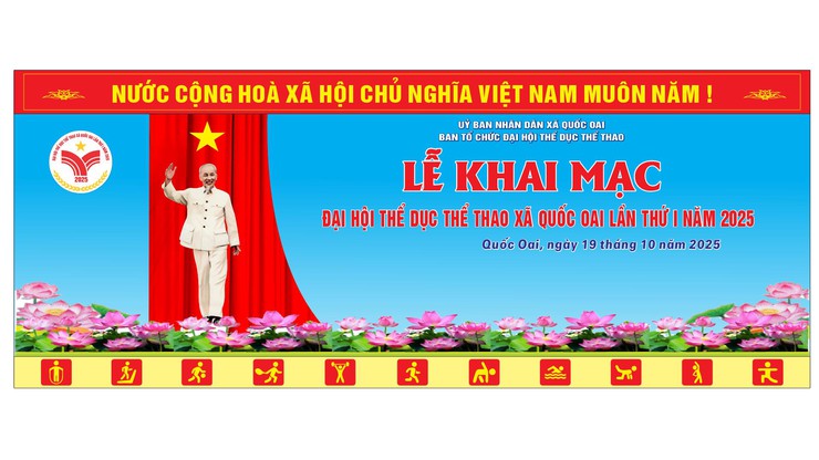 Xã Quốc Oai  sẵn sàng cho đại hội thể dục thể thao lần thứ Nhất năm 2025- Ảnh 1.