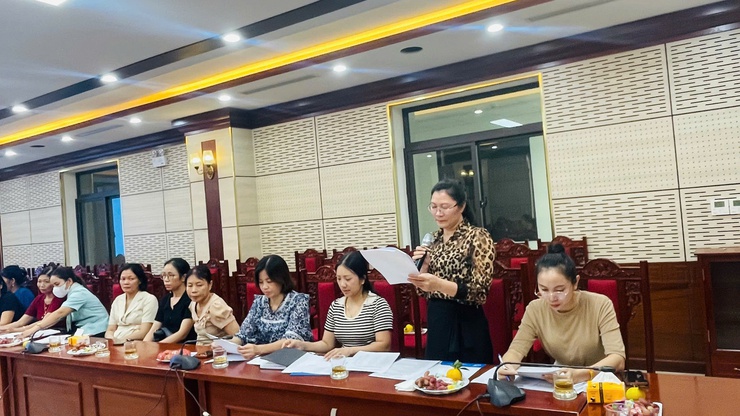 Hội LHPN xã Phúc Thọ thông qua Quy chế làm việc và Chương trình hoạt động toàn khóa, nhiệm kỳ 2025–2030- Ảnh 4.