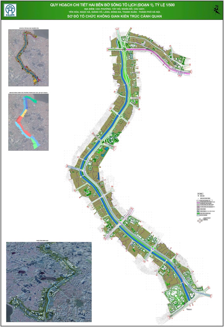 Phường Ngọc Hà tổ chức niêm yết công khai đồ án quy hoạch chi tiết, tỷ lệ 1/500 hai bên bờ tuyến sông Tô Lịch- Ảnh 1.