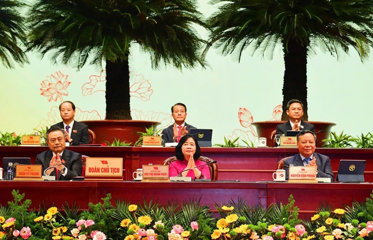KHAI MẠC ĐẠI HỘI ĐẠI BIỂU ĐẢNG BỘ THÀNH PHỐ HÀ NỘI LẦN THỨ XVIII, NHIỆM KỲ 2025 - 2030- Ảnh 3.