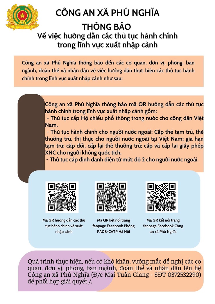 Quy định về việc chấp hành khai báo tạm trú đối với người nước ngoài trên địa bàn xã Phú Nghĩa- Ảnh 1.