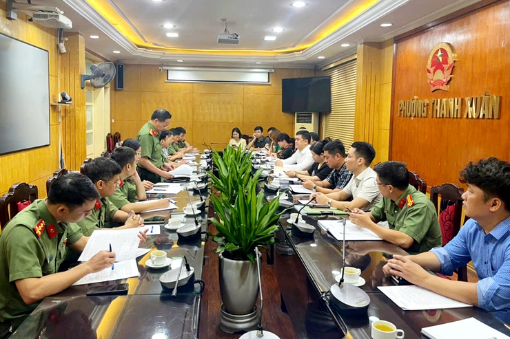 Tiểu ban An toàn, An ninh mạng Thành phố kiểm tra công tác đảm bảo an ninh mạng tại phường Thanh Xuân- Ảnh 1.
