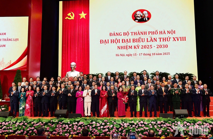 Đại hội đại biểu Đảng bộ Thành phố Hà Nội lần thứ XVIII thành công tốt đẹp- Ảnh 1.