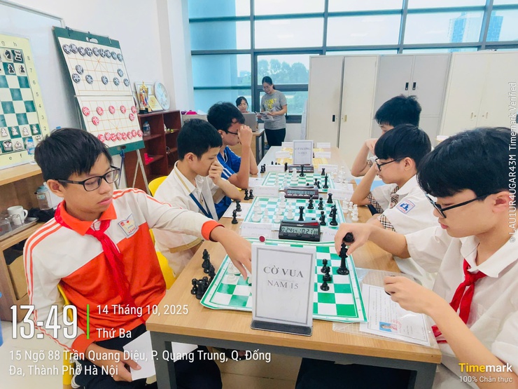 Giải cờ vua, cờ tướng, bóng bàn học sinh năm học 2025 - 2026 chào mừng Đại hội Đại biểu Thành phố Hà Nội lần thứ XVIII- Ảnh 20.