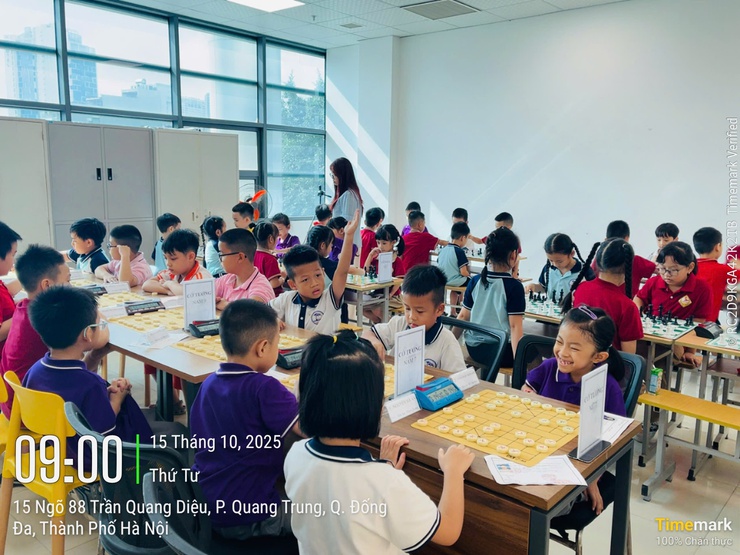 Giải cờ vua, cờ tướng, bóng bàn học sinh năm học 2025 - 2026 chào mừng Đại hội Đại biểu Thành phố Hà Nội lần thứ XVIII- Ảnh 17.