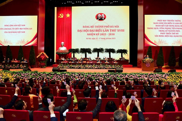 Đại hội đại biểu Đảng bộ thành phố Hà Nội khóa XVIII, nhiệm kỳ 2025-2030 thành công tốt đẹp- Ảnh 3.