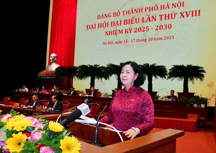 Đại hội đại biểu Đảng bộ thành phố Hà Nội khóa XVIII, nhiệm kỳ 2025-2030 thành công tốt đẹp- Ảnh 5.