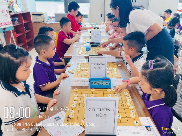 Giải cờ vua, cờ tướng, bóng bàn học sinh năm học 2025 - 2026 chào mừng Đại hội Đại biểu Thành phố Hà Nội lần thứ XVIII- Ảnh 16.