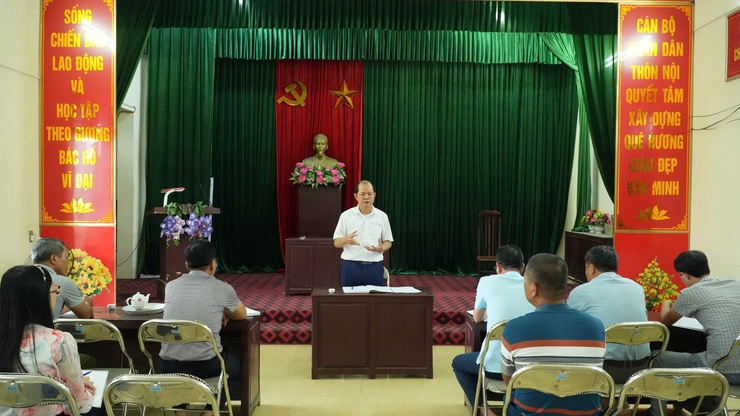 Giám sát công tác môi trường tại thôn Nội- Ảnh 1.