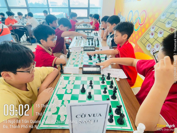 Giải cờ vua, cờ tướng, bóng bàn học sinh năm học 2025 - 2026 chào mừng Đại hội Đại biểu Thành phố Hà Nội lần thứ XVIII- Ảnh 12.