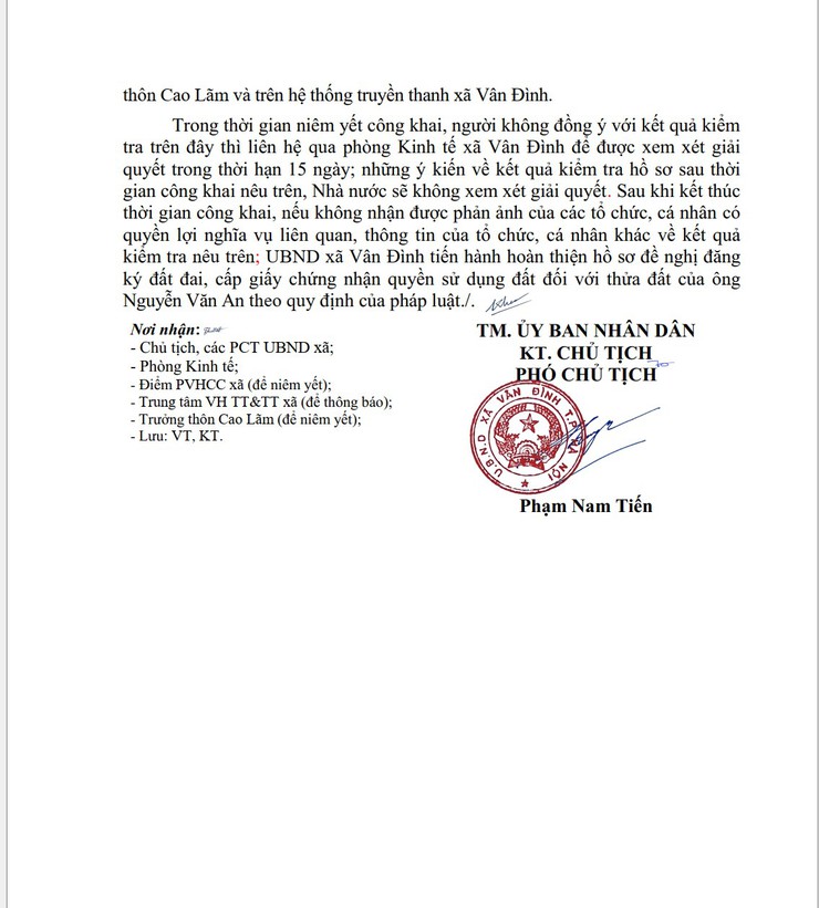 Thông báo niêm yết công khai hồ sơ- Ảnh 2.