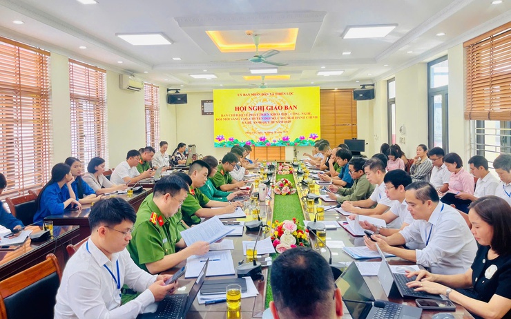 HỘI NGHỊ GIAO BAN BAN CHỈ ĐẠO VỀ PHÁT TRIỂN KHOA HỌC, CÔNG NGHỆ, ĐỔI MỚI SÁNG TẠO, CHUYỂN ĐỔI SỐ, CẢI CÁCH HÀNH CHÍNH VÀ ĐỀ ÁN 06- Ảnh 1.