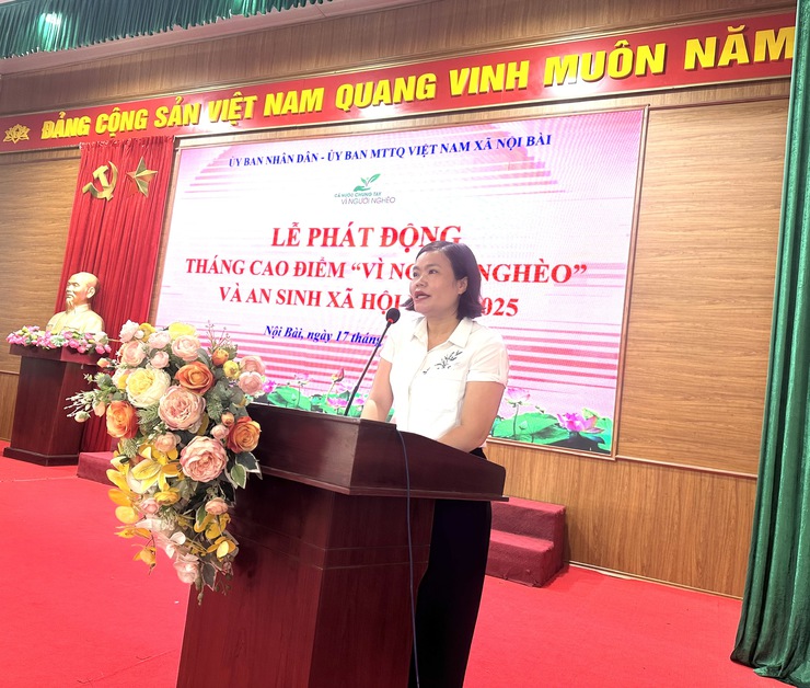 Xã Nội Bài phát động tháng cao điểm “Vì người nghèo” và an sinh xã hội năm 2025- Ảnh 3.