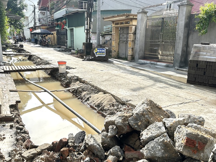 HĐND xã Thư Lâm khảo sát tiến độ các công trình đầu tư công trên địa bàn xã- Ảnh 4.