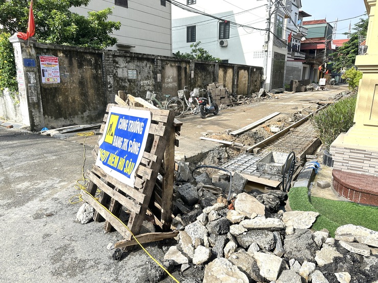 HĐND xã Thư Lâm khảo sát tiến độ các công trình đầu tư công trên địa bàn xã- Ảnh 8.