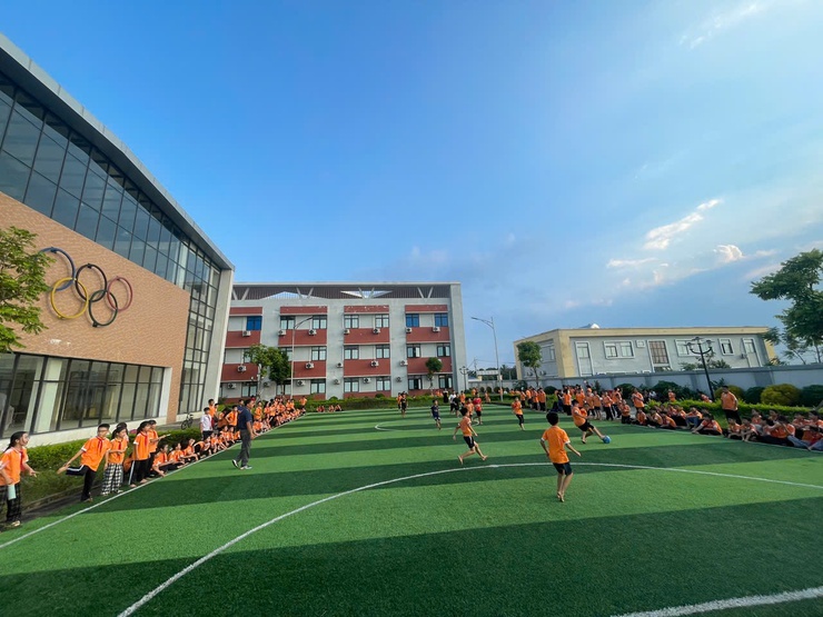 HỌC SINH XÃ PHÚ XUYÊN TÍCH CỰC TẬP LUYỆN HƯỚNG TỚI ĐẠI HỘI THỂ DỤC THỂ THAO LẦN THỨ NHẤT NĂM 2025- Ảnh 1.