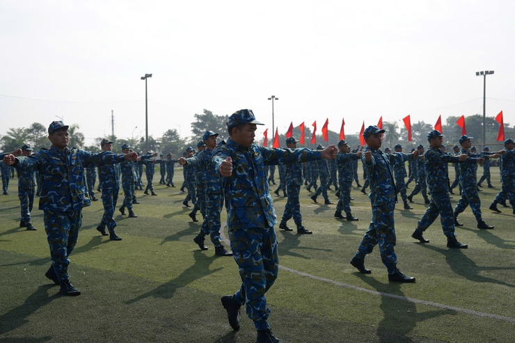 Xã Thanh Oai sơ duyệt diễu hành và đồng diễn chuẩn bị cho Khai mạc Đại hội TDTT xã lần thứ I năm 2025- Ảnh 8.