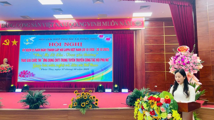 Hội LHPN xã Phúc Thọ kỷ niệm 95 năm ngày thành lập Hội LHPN Việt Nam- Ảnh 2.