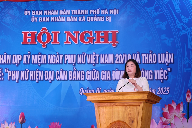 UBND xã Quảng Bị tổ chức buổi gặp mặt cán bộ, công chức, viên chức, người lao động nhân dịp kỷ niệm 95 năm ngày thành lập Hội Liên hiệp Phụ nữ Việt Nam (20/10/1930 – 20/10/2025)- Ảnh 6.