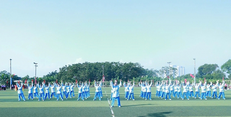 Phường Lĩnh Nam tưng bừng tổ chức Lễ khai mạc Đại hội Thể dục - Thể thao lần thứ I năm 2025- Ảnh 12.