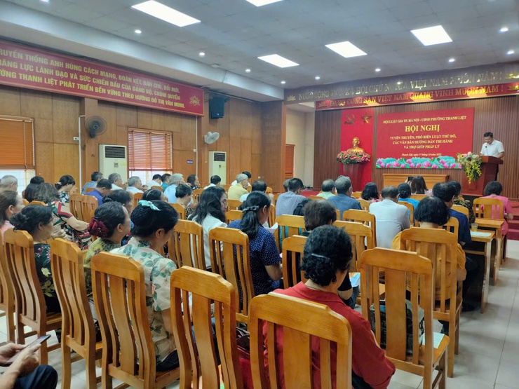 PHƯỜNG THANH LIỆT TỔ CHỨC HỘI NGHỊ TUYÊN TRUYỀN, PHỔ BIẾN PHÁP LUẬT VÀ TRỢ GIÚP PHÁP LÝ CHO NHÂN DÂN- Ảnh 1.