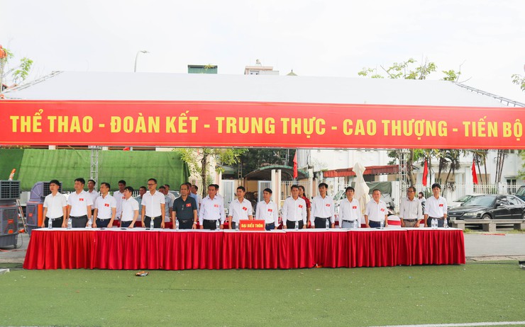 Xã Quốc Oai tưng bừng khai mạc Đại hội Thể dục Thể thao lần thứ Nhất khơi dậy khát vọng vươn lên từ sức mạnh đoàn kết trên mảnh đất anh hùng- Ảnh 3.