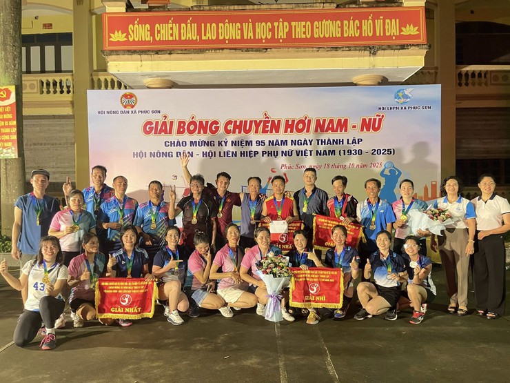 SÔI NỔI HỘI THAO HỘI NÔNG DÂN – HỘI PHỤ NỮ XÃ PHÚC SƠN NĂM 2025- Ảnh 2.