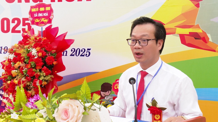 ỨNG HOÀ TỔ CHỨC THÀNH CÔNG ĐẠI HỘI THỂ DỤC THỂ THAO XÃ ỨNG HÒA LẦN THỨ NHẤT NĂM 2025.- Ảnh 3.