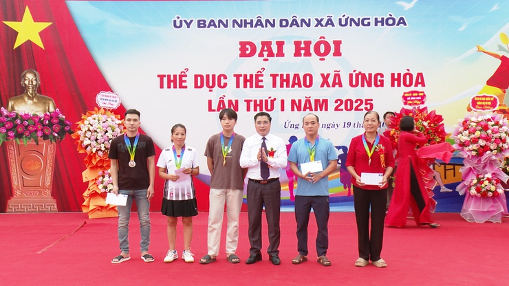 ỨNG HOÀ TỔ CHỨC THÀNH CÔNG ĐẠI HỘI THỂ DỤC THỂ THAO XÃ ỨNG HÒA LẦN THỨ NHẤT NĂM 2025.- Ảnh 18.