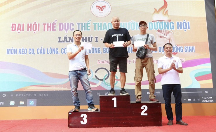 Khởi tranh 4 giải thể thao chào mừng thành công Đại hội đại biểu Đảng bộ Thành phố Hà Nội lần thứ XVIII- Ảnh 9.