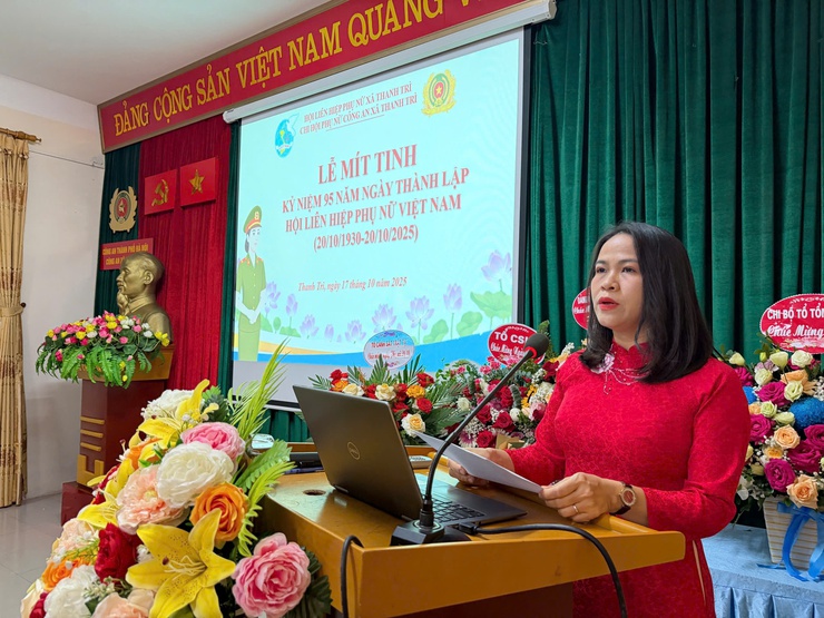 Chi Hội Phụ nữ Công an xã Thanh Trì: Phát huy truyền thống anh hùng, bản lĩnh của Phụ nữ Công an nhân dân- Ảnh 3.