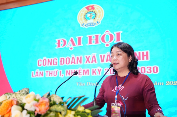 Đại hội Công đoàn xã Vân Đình lần thứ I, nhiệm kỳ 2025–2030: “Đoàn kết – Dân chủ – Kỷ cương – Đổi mới – Phát triển”- Ảnh 3.
