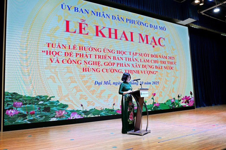 Phường Đại Mỗ khai mạc tuần lễ Học tập suốt đời năm 2025- Ảnh 2.