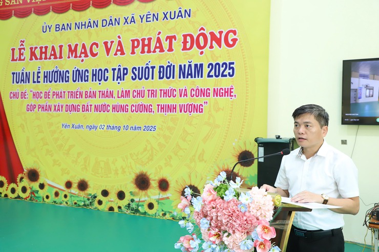 Xã Yên Xuân: Hưởng ứng Tuần lễ học tập suốt đời năm 2025- Ảnh 3.