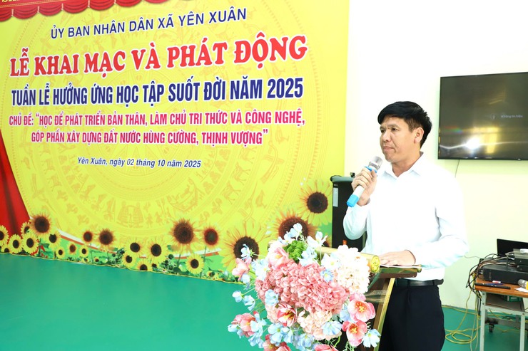 Xã Yên Xuân: Hưởng ứng Tuần lễ học tập suốt đời năm 2025- Ảnh 8.