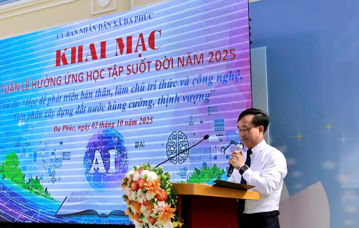 UBND xã Đa Phúc tổ chức Lễ khai mạc Tuần lễ học tập suốt đời năm 2025- Ảnh 3.