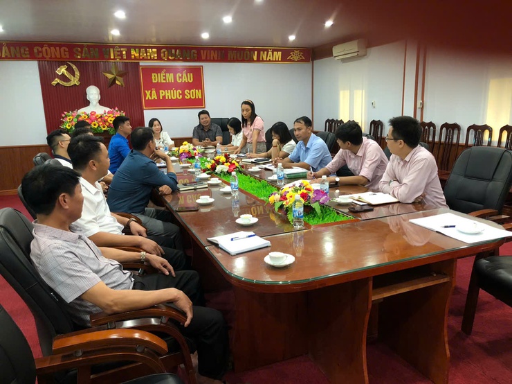 PHÒNG GIAO DỊCH NGÂN HÀNG CHÍNH SÁCH XÃ HỘI HUYỆN MỸ ĐỨC LÀM VIỆC VỚI CÁC HỘI, ĐOÀN THỂ XÃ PHÚC SƠN VỀ CÔNG TÁC VAY VỐN- Ảnh 2.