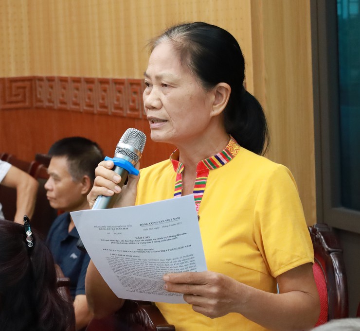 Đảng ủy xã Suối Hai tổ chức hội nghị Ban chấp hành Đảng bộ mở rộng lần thứ tư đánh giá kết quả công tác 9 tháng đầu năm, triển khai nhiệm vụ 3 tháng cuối năm 2025 và thảo luận nhiều nội dung quan trọng.- Ảnh 5.