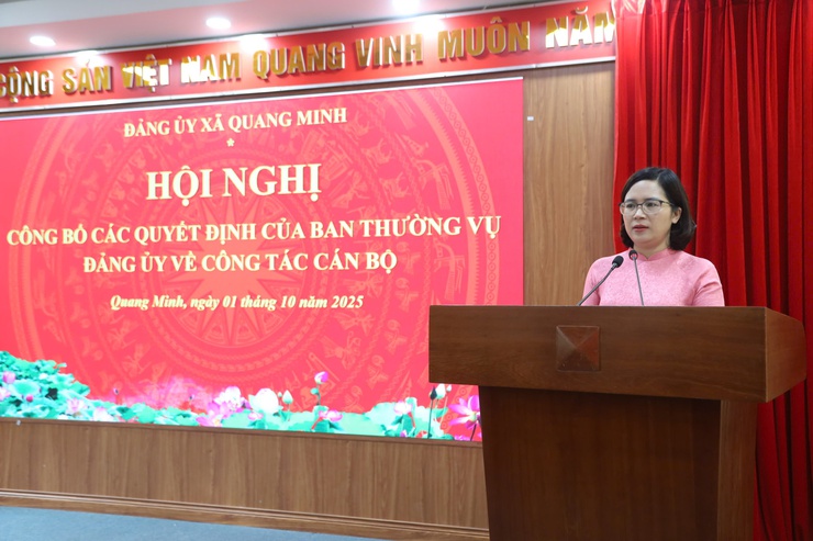 Quang Minh công bố và trao quyết định bổ nhiệm cán bộ- Ảnh 3.