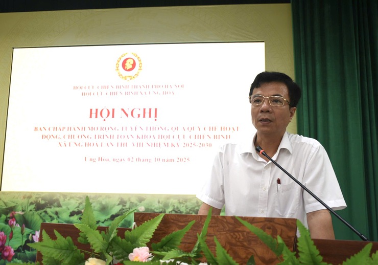 Hội CCB xã Ứng Hòa sơ kết Quý III và triển khai nhiệm vụ Quý IV năm 2025.- Ảnh 2.