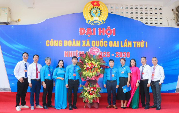 Đại hội Công đoàn xã Quốc Oai lần thứ Nhất, nhiệm kỳ 2025–2030: Dấu mốc mới vì quyền lợi người lao động và sự phát triển của quê hương- Ảnh 16.