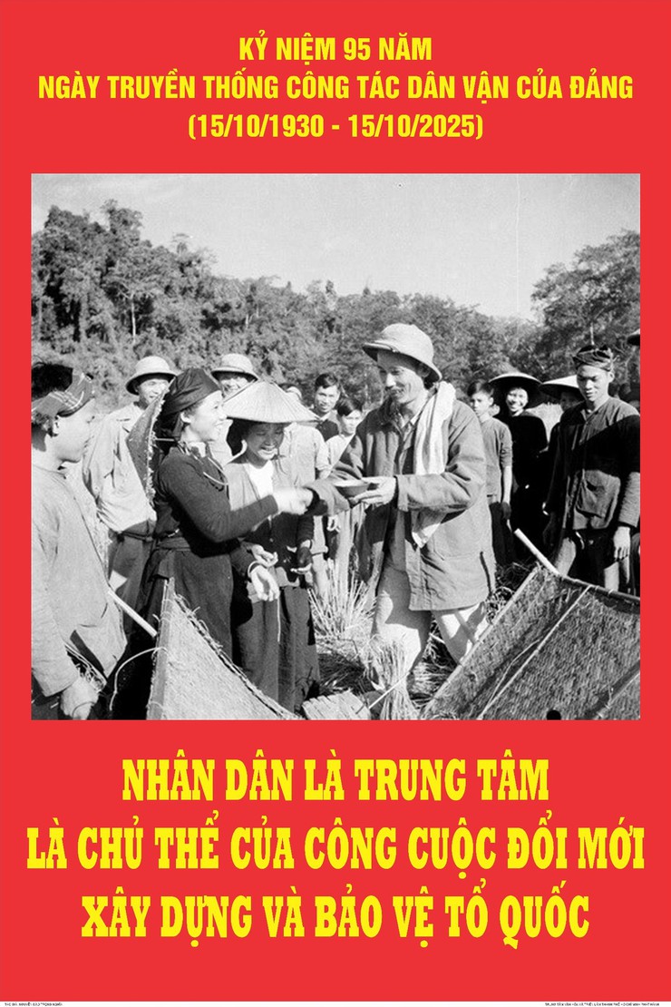 KỶ NIỆM 95 NĂM NGÀY TRUYỀN THỐNG CÔNG TÁC DÂN VẬN CỦA ĐẢNG (15/10/1930 - 15/10/2025)- Ảnh 1.