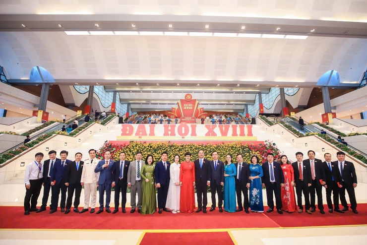 Đoàn đại biểu Phường Ô Chợ Dừa tham dự Đại hội Đại hội Đảng bộ thành phố Hà Nội lần thứ XVIII- Ảnh 2.