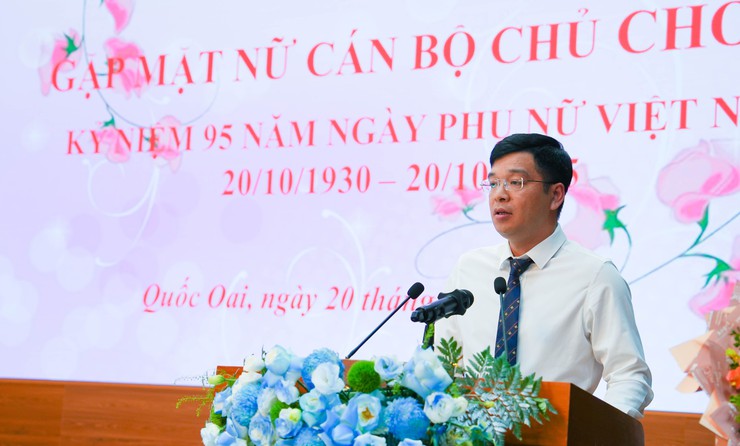 Xã Quốc Oai gặp mặt nữ cán bộ chủ chốt nhân kỷ niệm 95 năm ngày phụ nữ Việt Nam 20/10- Ảnh 3.