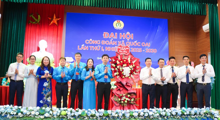 Đại hội Công đoàn xã Quốc Oai lần thứ Nhất, nhiệm kỳ 2025–2030: Dấu mốc mới vì quyền lợi người lao động và sự phát triển của quê hương- Ảnh 3.