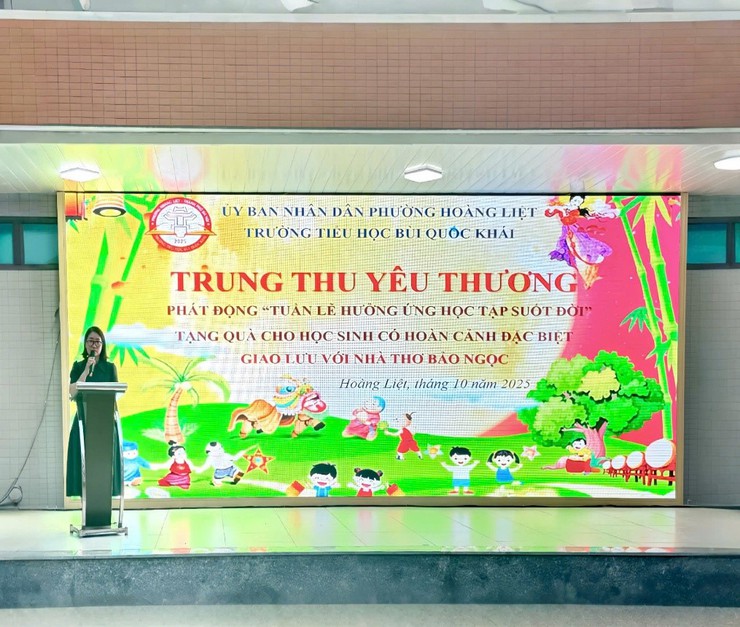 Trường Tiểu học Bùi Quốc Khái tổ chức chương trình “trung thu yêu thương”- Ảnh 5.